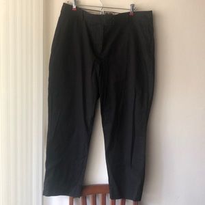 Talbots the perfect crop curvy black size 12